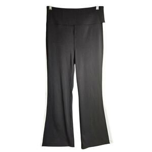 Ann Taylor Lou & Grey Size Large Jogger Pants Black White Side Stripe NWT